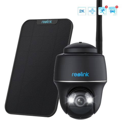 Kamera Wifi Reolink obrotowa Argus  PT 2K 5Mpx czarna | Detekcja osób i pojazdów | Akumulator | Bezprzewodowa Wifi