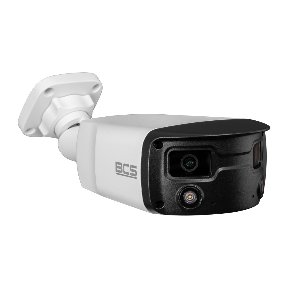 Kamera tubowa panoramiczna IP 4Mpx BCS-P-PIP2X4FCL3-Ai1, NightColor, WhiteLight, mikrofon, głośnik - obrazek 5