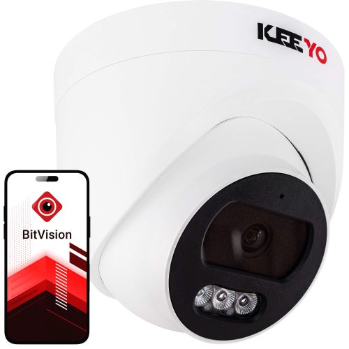 Kamera kopułowa IP 4Mpx IR 25m KEEYO LV-V-IP4M25DF-B Audio AI