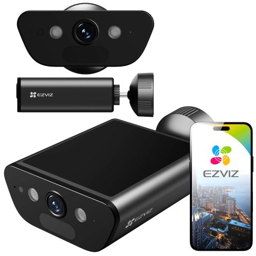 Kamera Smart Home 4K z Zasilaniem Słonecznym EZVI...