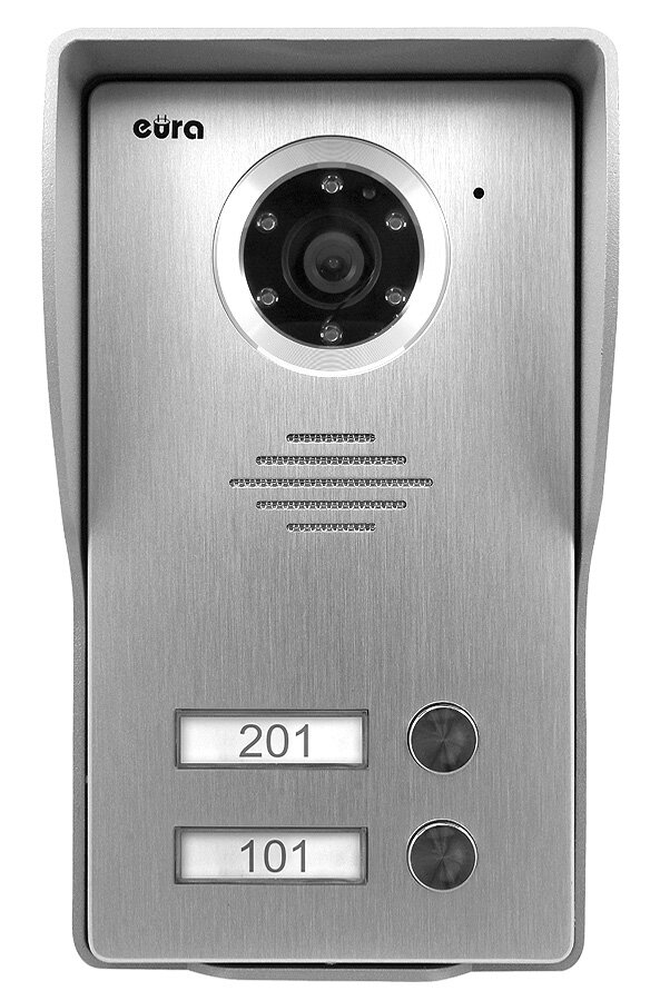 Kaseta zewnętrzna modułowa WIDEODOMOFONU EURA VDA-23A3 EURA CONNECT dwurodzinna - obrazek 2