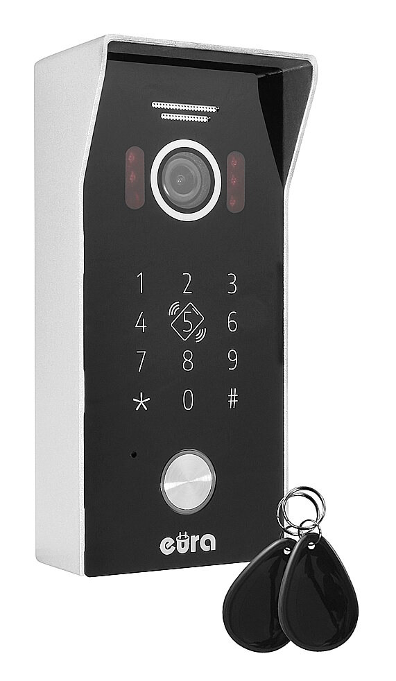 Kaseta zewnętrzna wideodomofonu EURA VDA-51C5/N - kamera 1080p., czytnik RFID - obrazek 2
