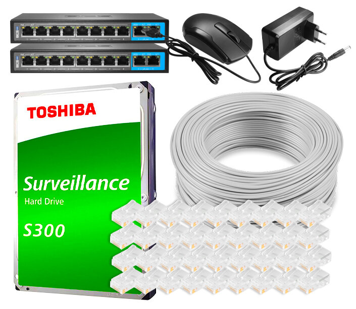 Monitoring IP BCS View 5Mpx 1TB H265 16x BCS-V-TIP16FSR3L3(2) 2.8mm IR 30m - obrazek 5