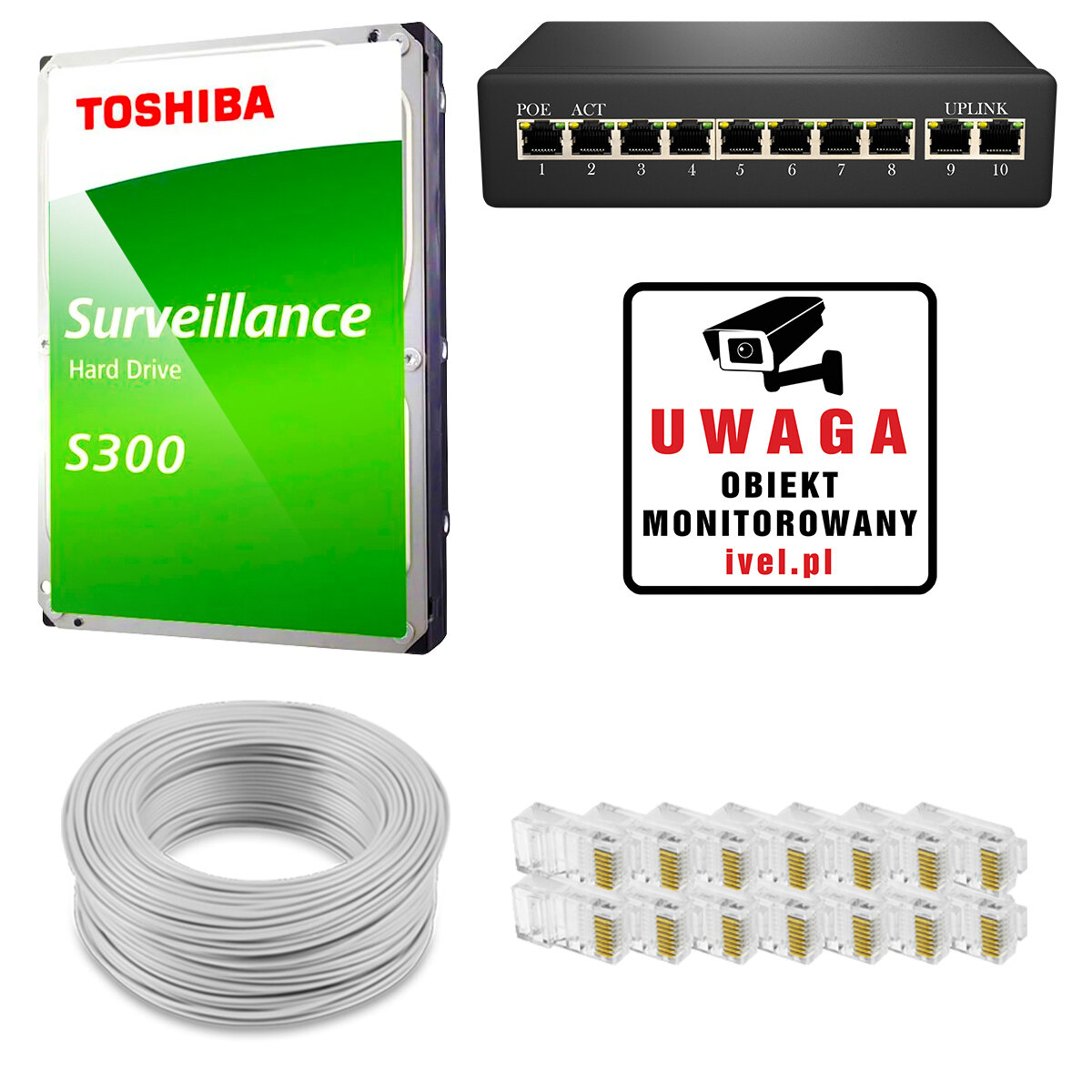Zestaw do monitoringu IP 5Mpx Dahua 6x IPC-HFW3541T-ZAS-27135-S2 - obrazek 8