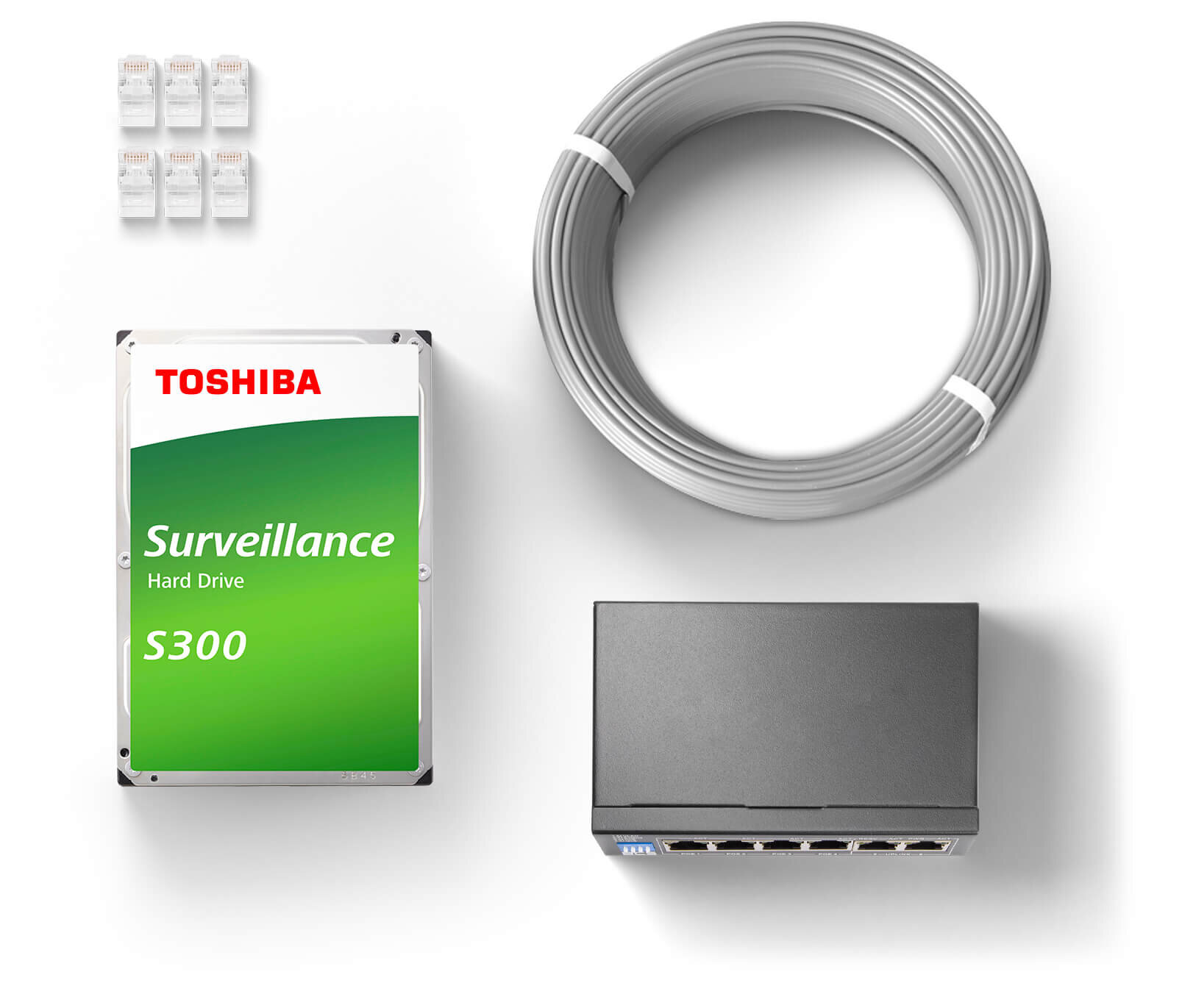 Zestaw monitoring firmy domu 2x BCS-B-TIP12FR3(2.0) Full HD IR 30m Mikrofon PoE 1TB - obrazek 4