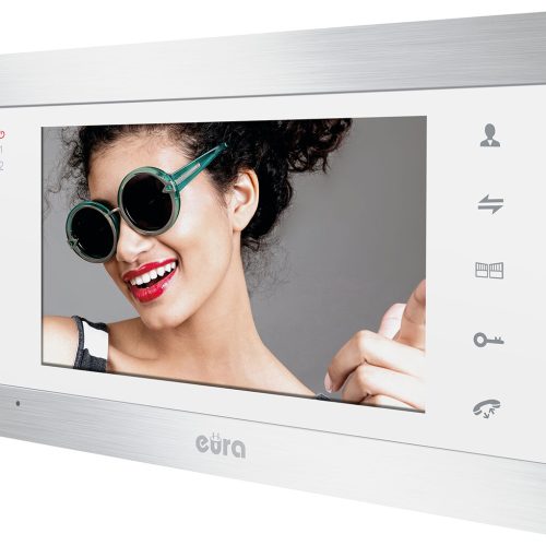 Monitor Eura VDA-01C5 – biały  LCD 7”...
