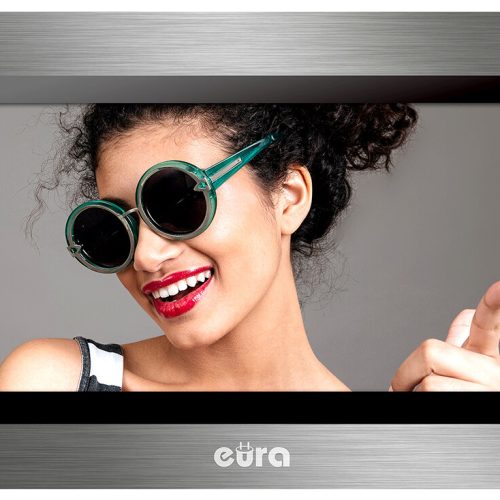 Monitor Eura VDA-01C5 czarny LCD 7” AHD pami...