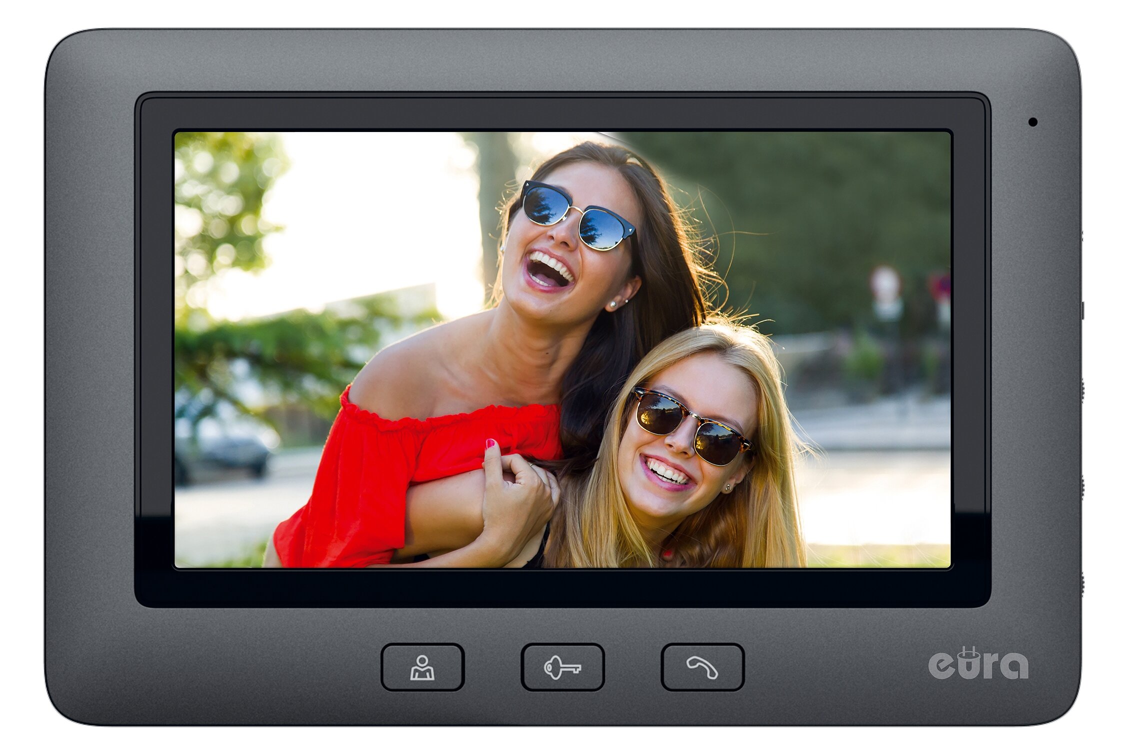 Monitor EURA VDA-45A3 EURA CONNECT czarny ekran 7'' obsługa 1 wejścia