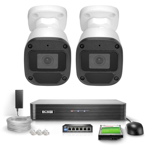 Zestaw monitoring firmy domu 2x BCS-B-TIP12FR3(2.0...
