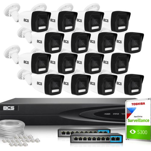 Monitoring IP BCS View 5Mpx 1TB H265 16x BCS-V-TIP...