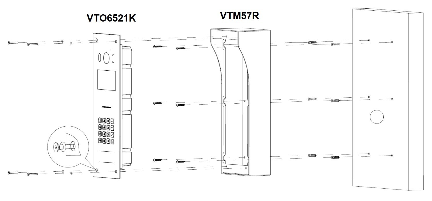 Obudowa natynkowa VTM57R Dahua - obrazek 6