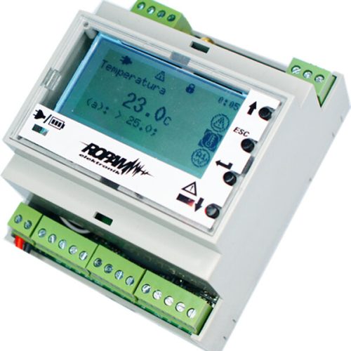 Panel LCD-HMI-D4M w obudowie na szynę DIN