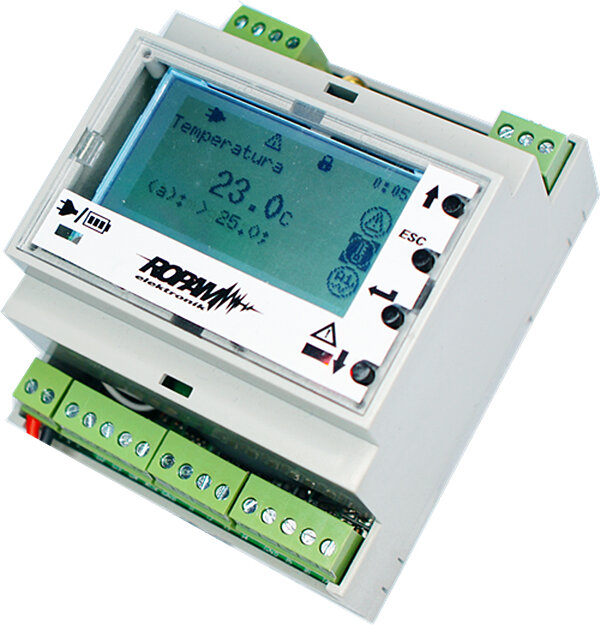 Panel MultiGSM-LCD-HMI-D4M-2 w obudowie na szynę DIN - obrazek 2