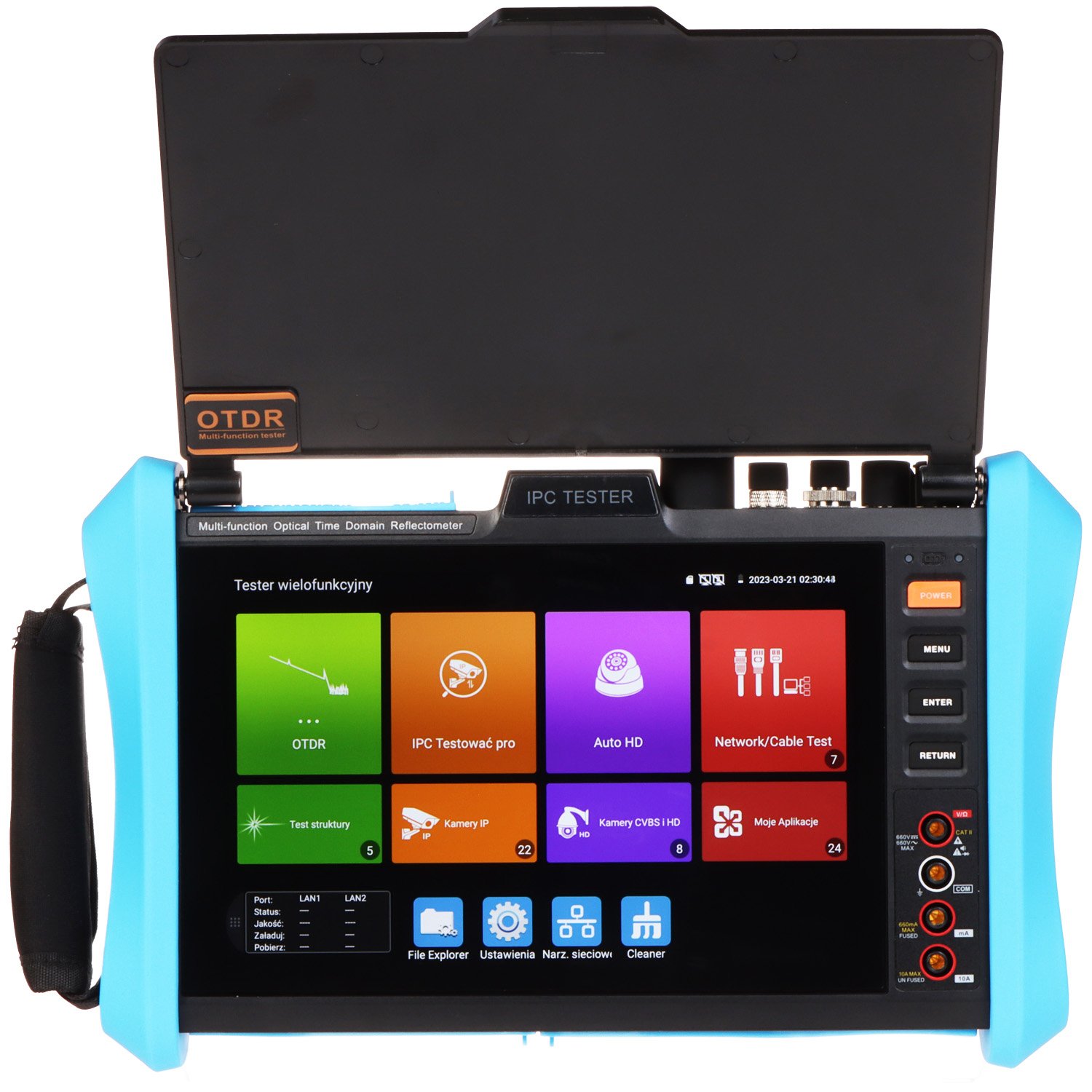 REFLEKTOMETR OPTYCZNY (OTDR) Z TESTEREM CCTV CS-R8-80H - obrazek 2