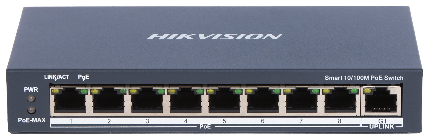 SWITCH POE DS-3E1309P-EI 8-PORTOWY Hikvision - obrazek 2