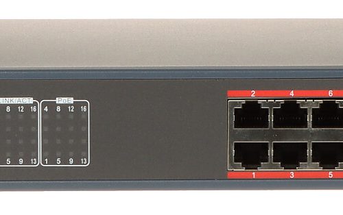 Switch PoE DS-3E1318P-EI 18-portowy + 2 x SFP Hikv...