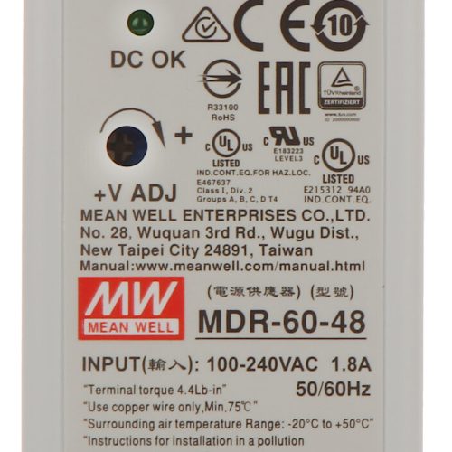 Zasilacz impulsowy MDR-60-48