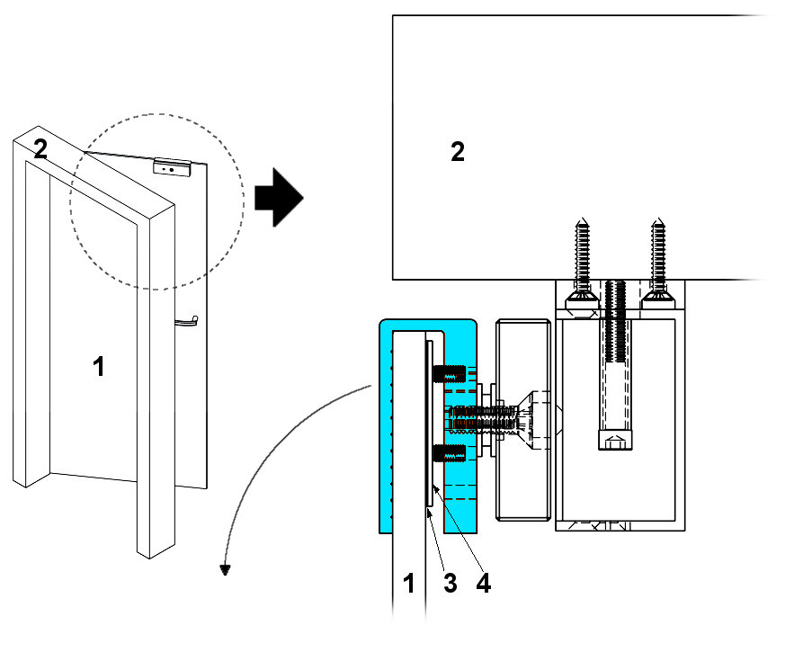 Uchwyt typu U ASF280U Dahua - obrazek 3