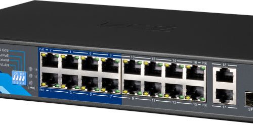 Rejestrator 16 portowy BCS-B-SP1602G-1SFP PoE 100M...
