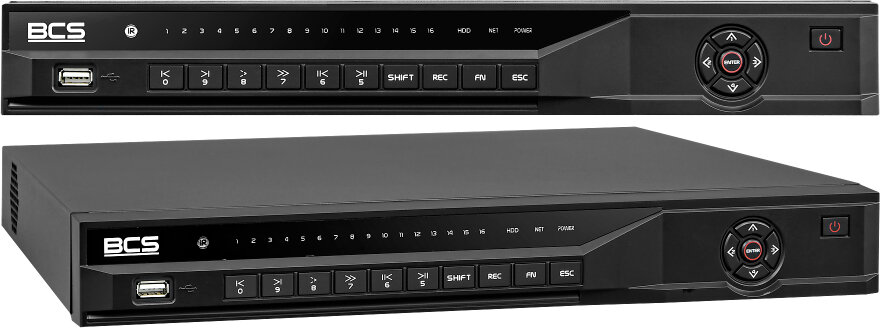 Rejestrator IP 16 kanałowy BCS-L-NVR1602-A-4K obsługa do 32Mpx