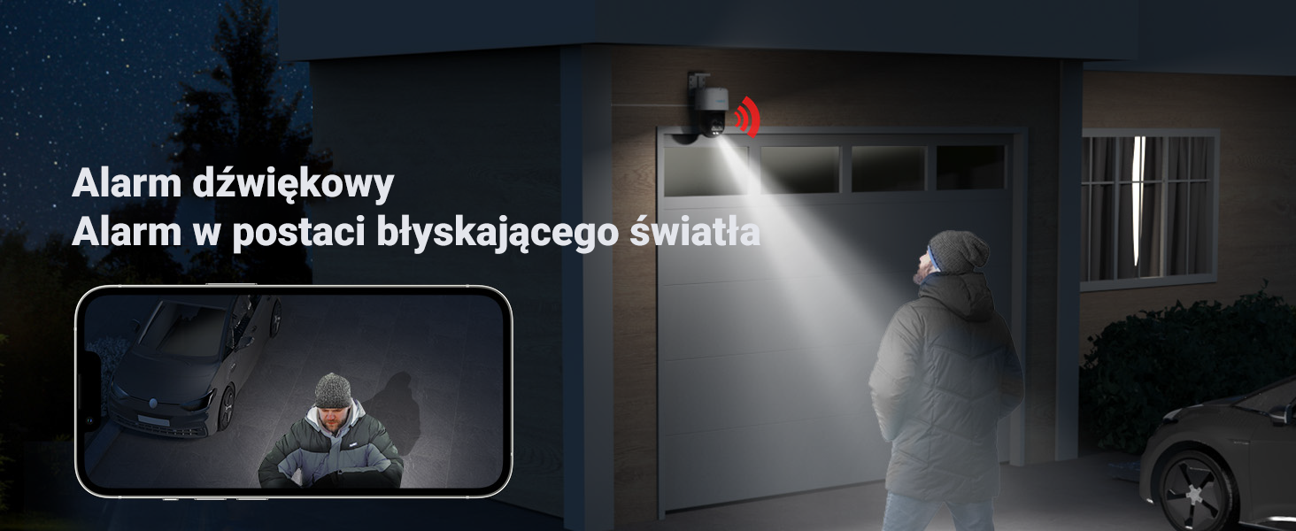 Kamera zewnętrzna Reolink TrackMix | obrotowa | POE | Czujnik ruchu z wykrywaniem postaci, pojazdów i zwierząt - obrazek 4