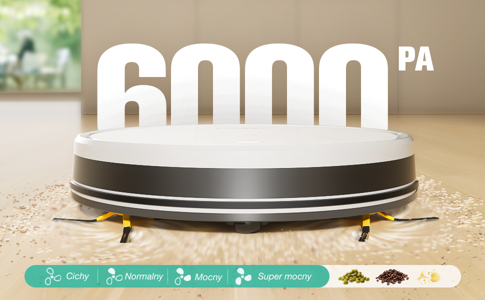 Robot sprzątający z funkcją mopowania M2 | Bezprzewodowy | 3w1 | odkurzanie | zamiatanie | zmywanie - obrazek 2
