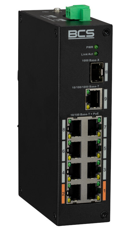 SWITCH POE BBCS-L-SP0801G-1SFP(2) 9 portowy