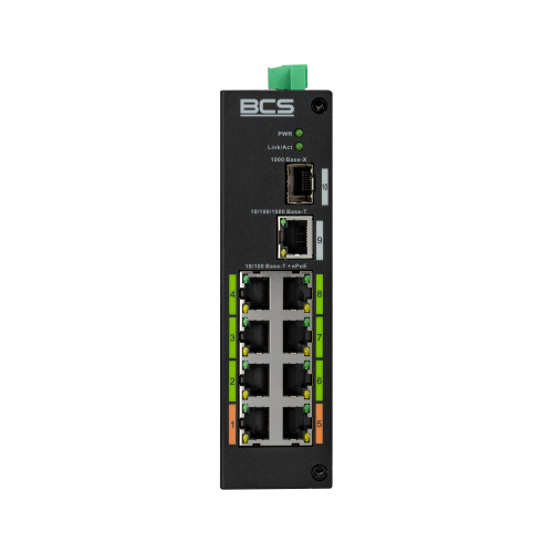 SWITCH POE BCS-L-SP08E01G-1SFP(2) 9 portowy