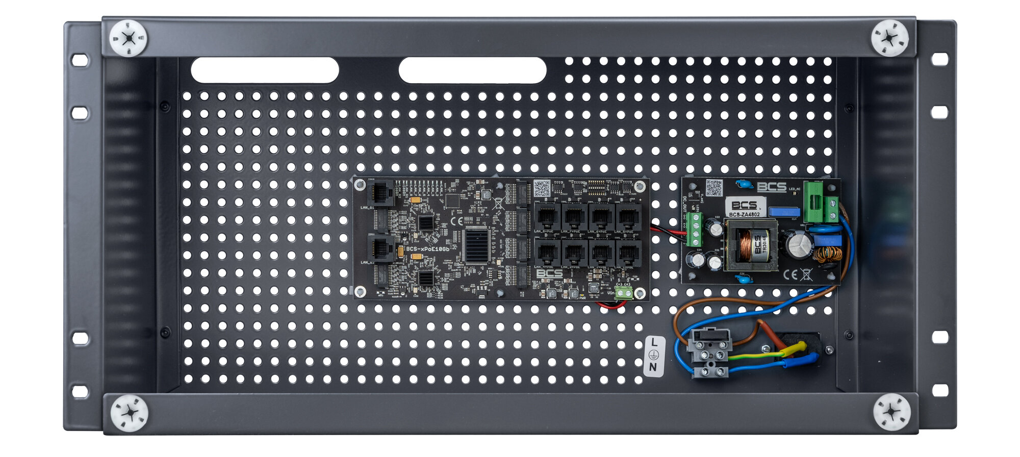 Switch PoE dla 8 kamer IP BCS-IP8Gb/RACK5U