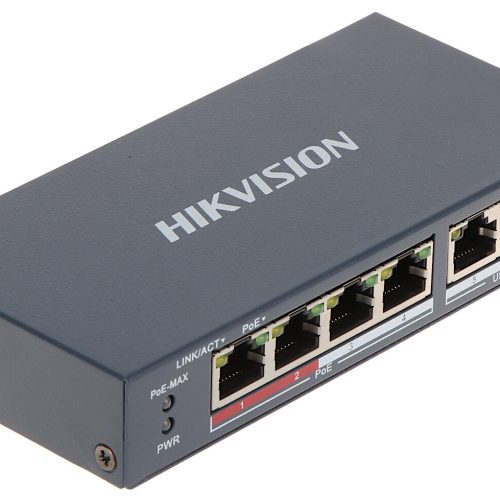 Switch POE DS-3E0106P-E/M 4-portowy Hikvision