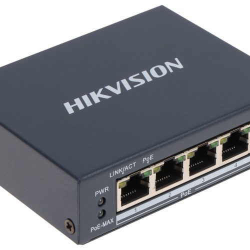 SWITCH POE DS-3E0505P-E/M 4-PORTOWY Hikvision