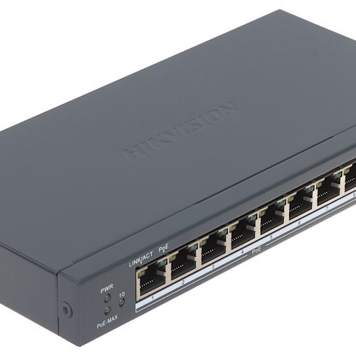 Switch PoE DS-3E0510P-E 8-portowy SFP Hikvision