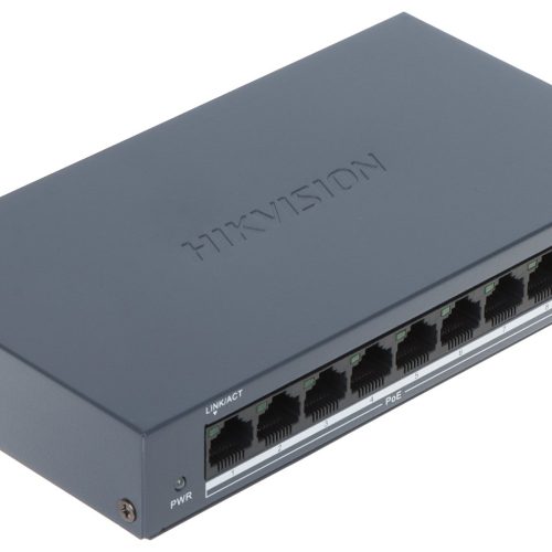 SWITCH POE DS-XS0110-P 8-PORTOWY Hikvision