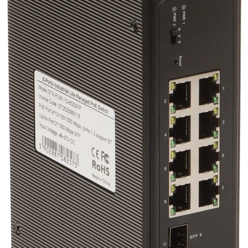 SWITCH PRZEMYSŁOWY POE GTX-PLM1-10-8G2SFP 8-PORTO...