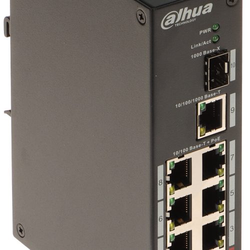 Switch przemysłowy POE DH-PFS3110-8ET-96 8-portow...