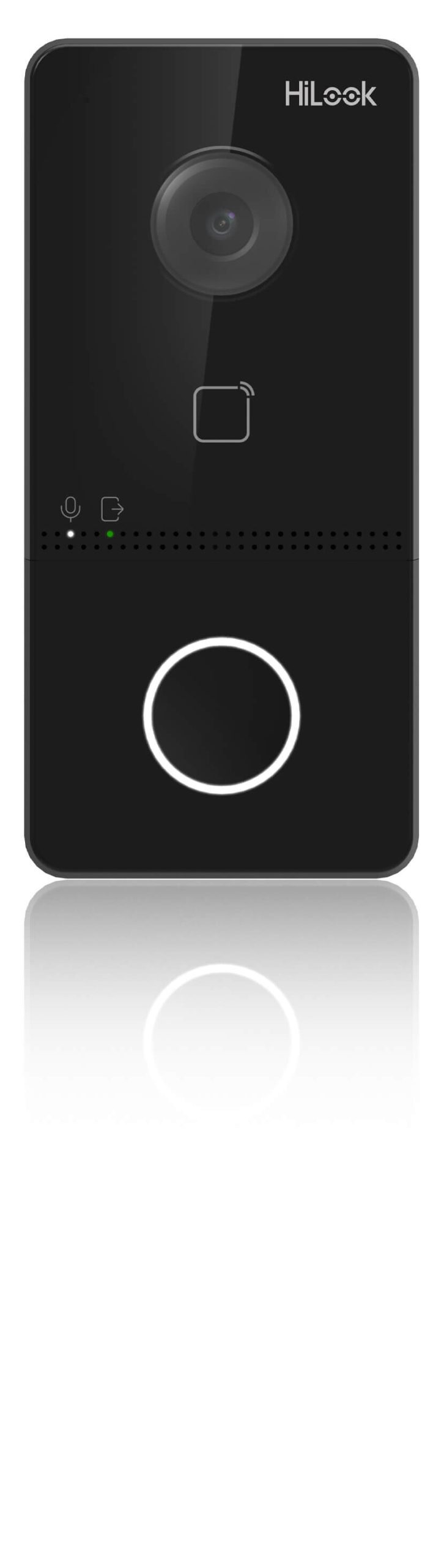 Wideodomofon IP-VIS-SLIM-W, IP, Full HD, 129st., Pamięć, WiFi, Aplikacja, PoE, Czytnik, 5x Brelok HiLook by Hikvision - obrazek 2