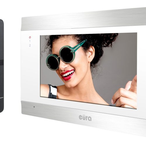 Wideodomofon Eura VDP-00C5 Biały, 2 wejścia, WiF...