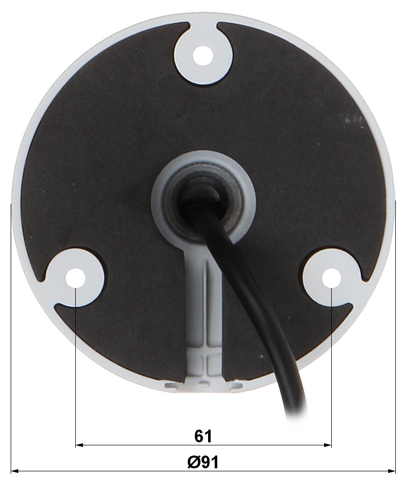 Kamera kopułowa HAC-HFW2501TU-A-0360B-S2 Dahua, 4w1, 5Mpx, mikrofon, biała - obrazek 4