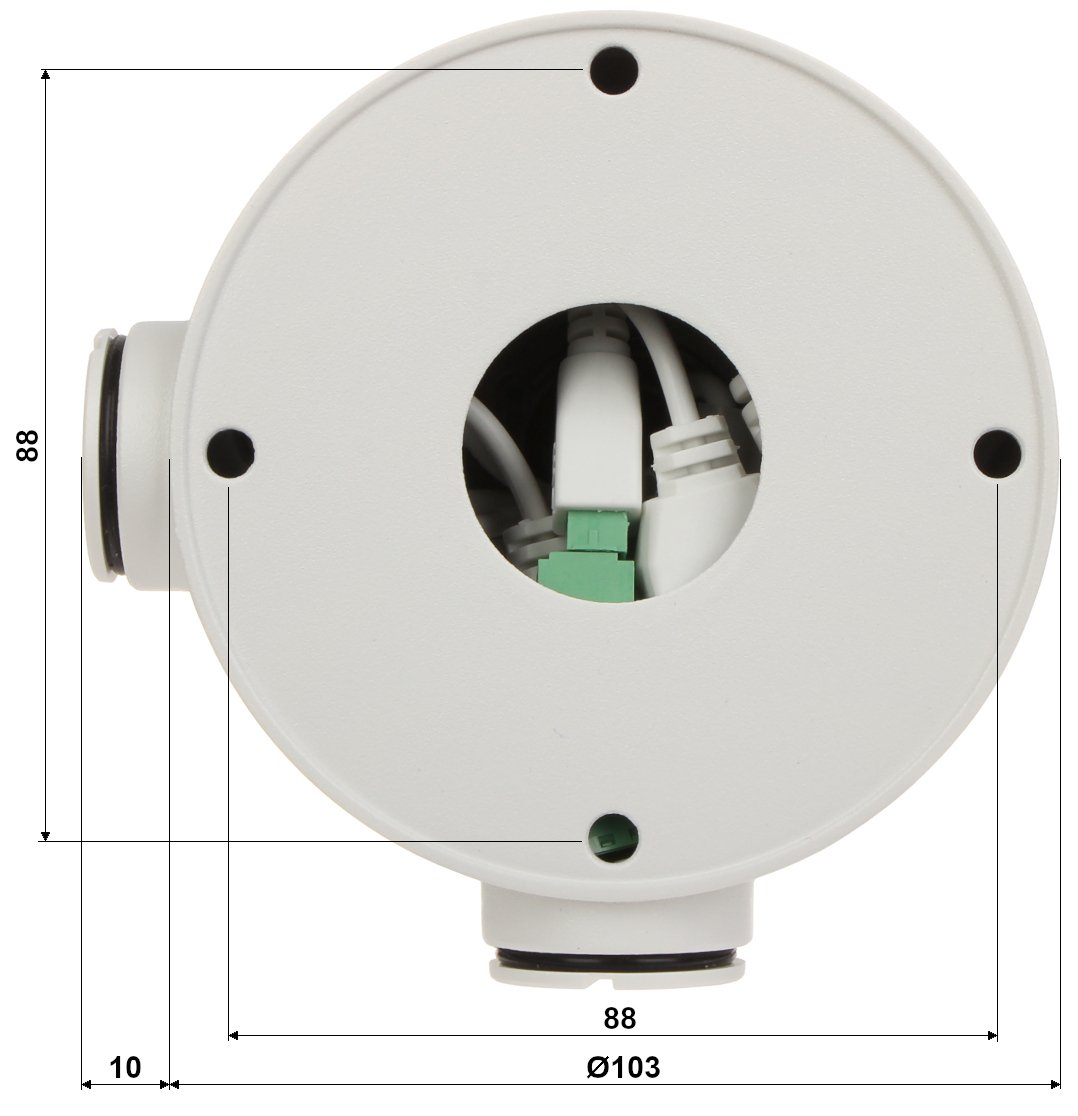 Hybrydowa Kamera Termowizyjna IP DS-2TD2628-10/QA 9.7mm - 720p, 8mm - 4Mpx - Hikvision - obrazek 4
