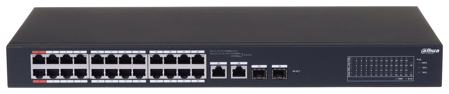 SWITCH POE CS4226-24ET-240 24-PORTOWY SFP Dahua - obrazek 2
