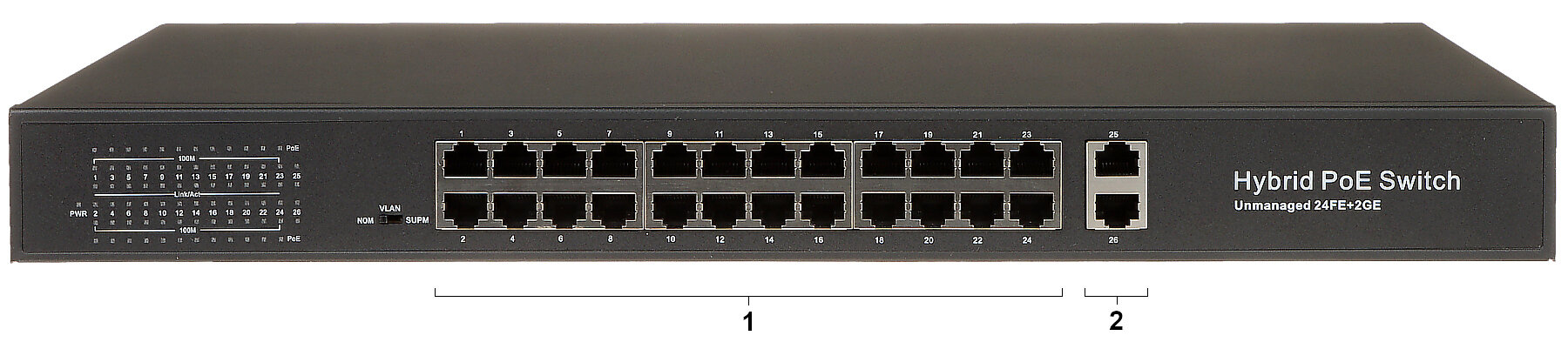 Switch POE GTX-B1-26-242G 24-PORTOWY