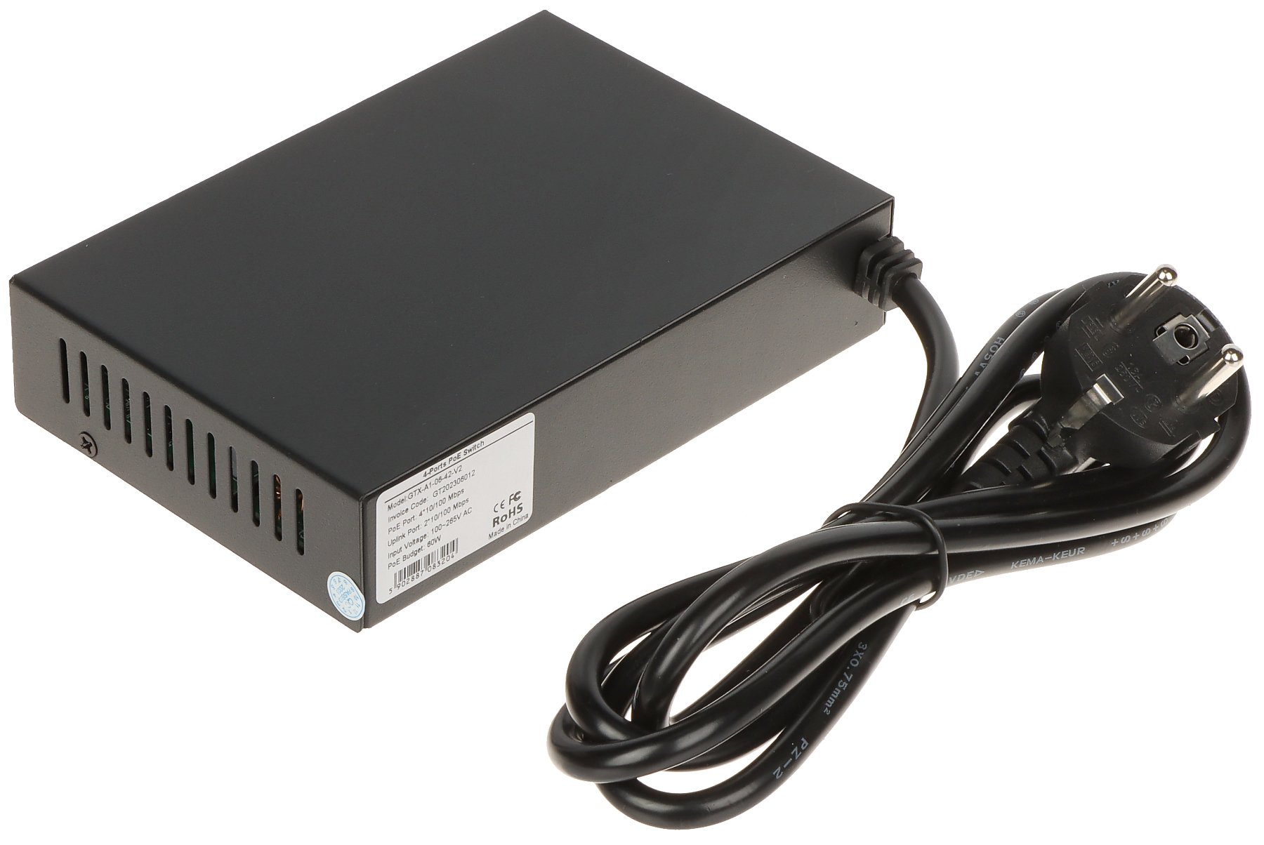 SWITCH POE GTX-A1-06-42-V2 4-PORTOWY - obrazek 3