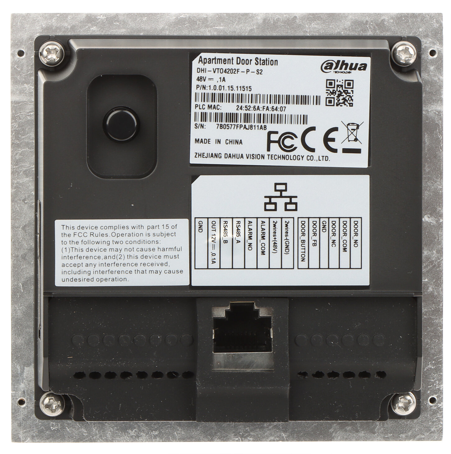 Wideodomofon VTO4202F-P-S2 Dahua - obrazek 4