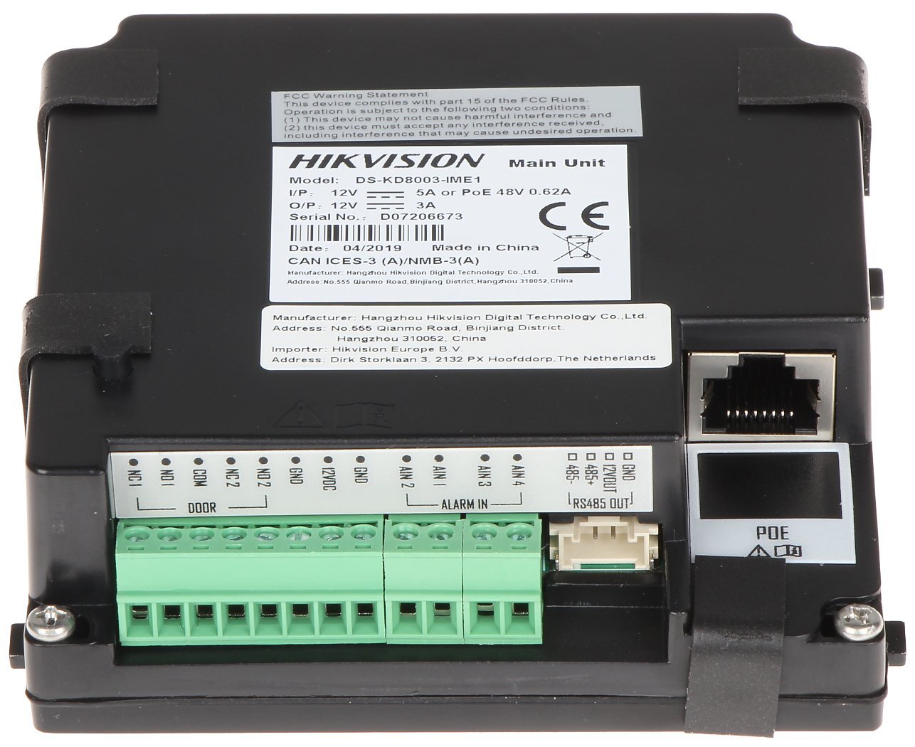 Moduł wideodomofonu DS-KD8003-IME1(B)/SURFACE/EU Hikvision - obrazek 5