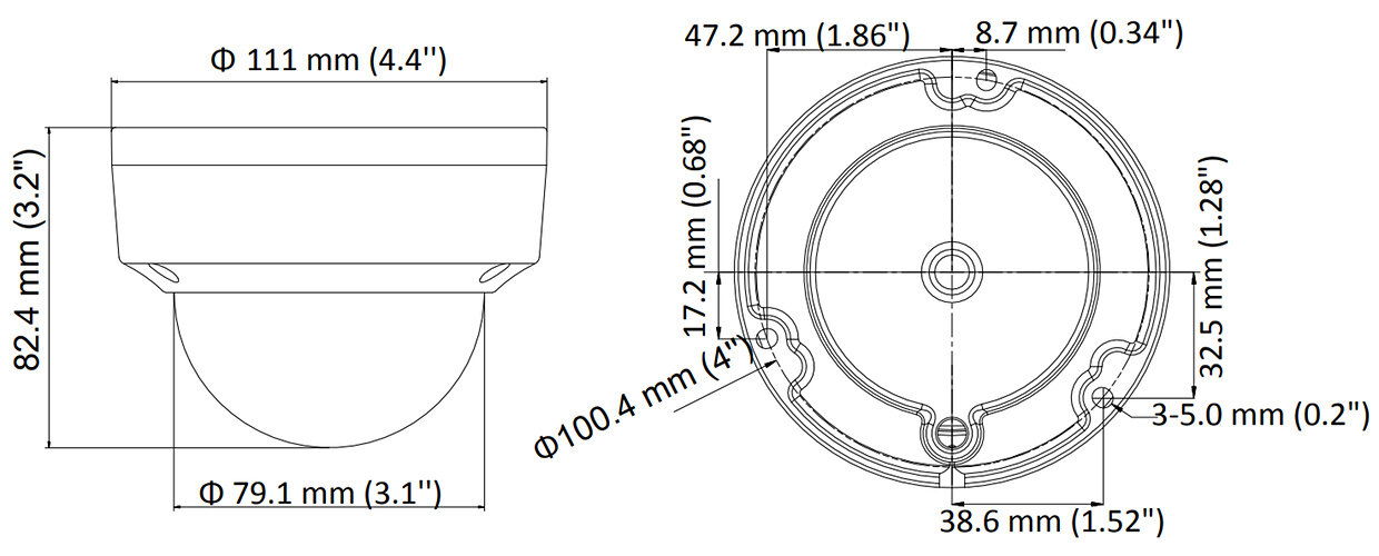 Kamera wandaloodporna AHD, HD-CVI, HD-TVI, CVBS DS-2CE56D8T-VPITF 2.8mm 1080p Hikvision - obrazek 4