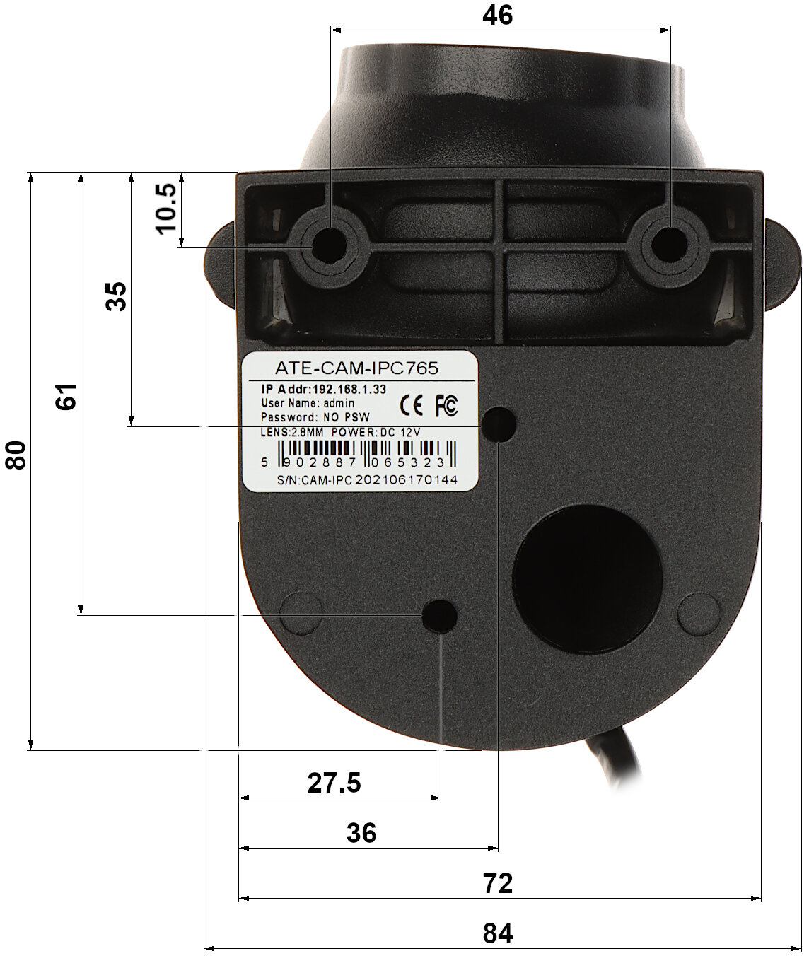 Mobilna kamera IP ATE-CAM-IPC765 - 1080p AUTONE - obrazek 4