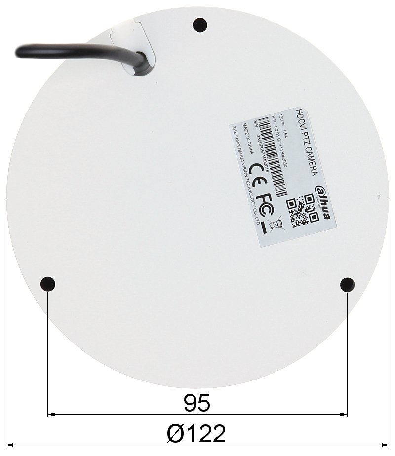 Kamera AHD, HD-CVI, HD-TVI, PAL szybkoobrotowa SD22204DB-GC - 1080p 2.7.. 11mm Dahua - obrazek 4