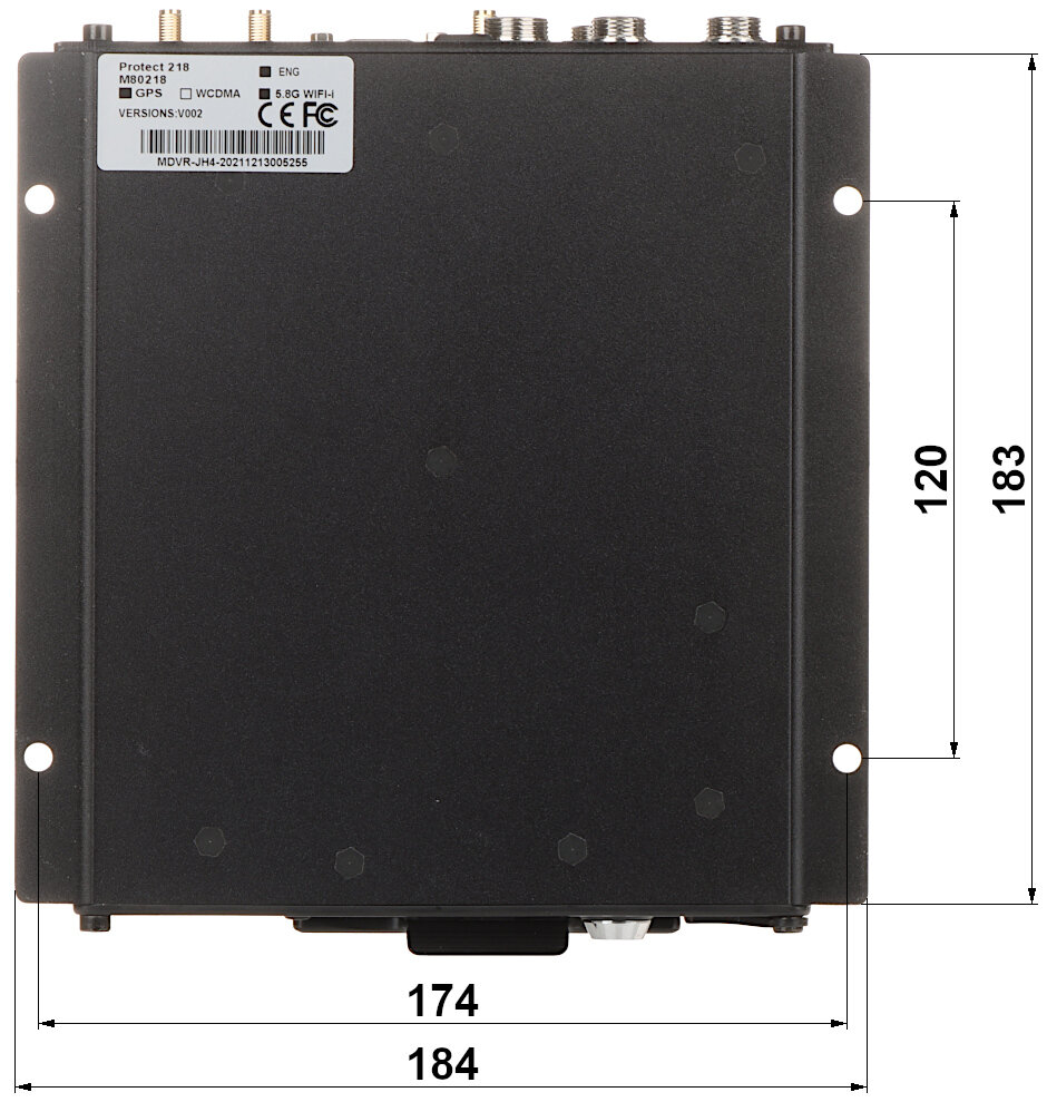 Rejestrator mobilny AHD, PAL, IP PROTECT-218 4 KANAŁY - obrazek 6