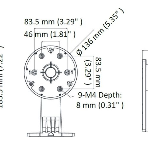 UCHWYT KAMERY DS-1473ZJ-135 Hikvision