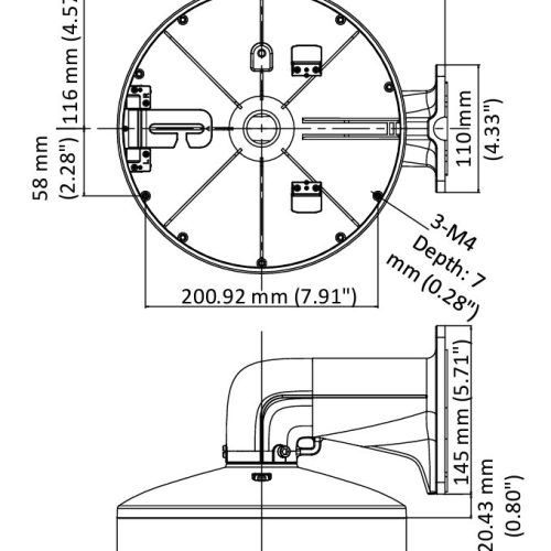 UCHWYT KAMERY DS-1618ZJ-6D Hikvision